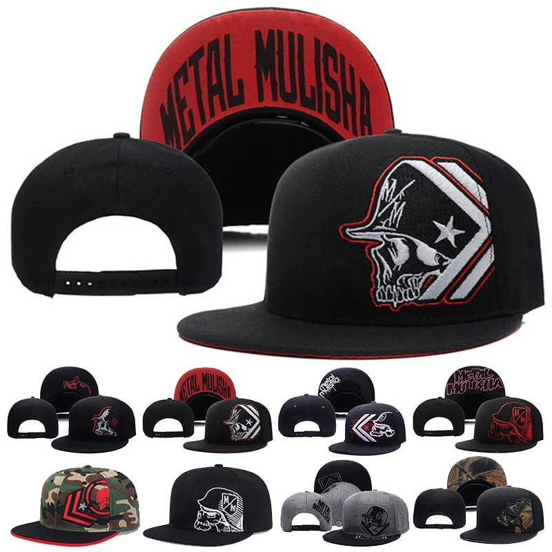 Snapback Hat Flat - Casquette de baseball unisexe avec broderie