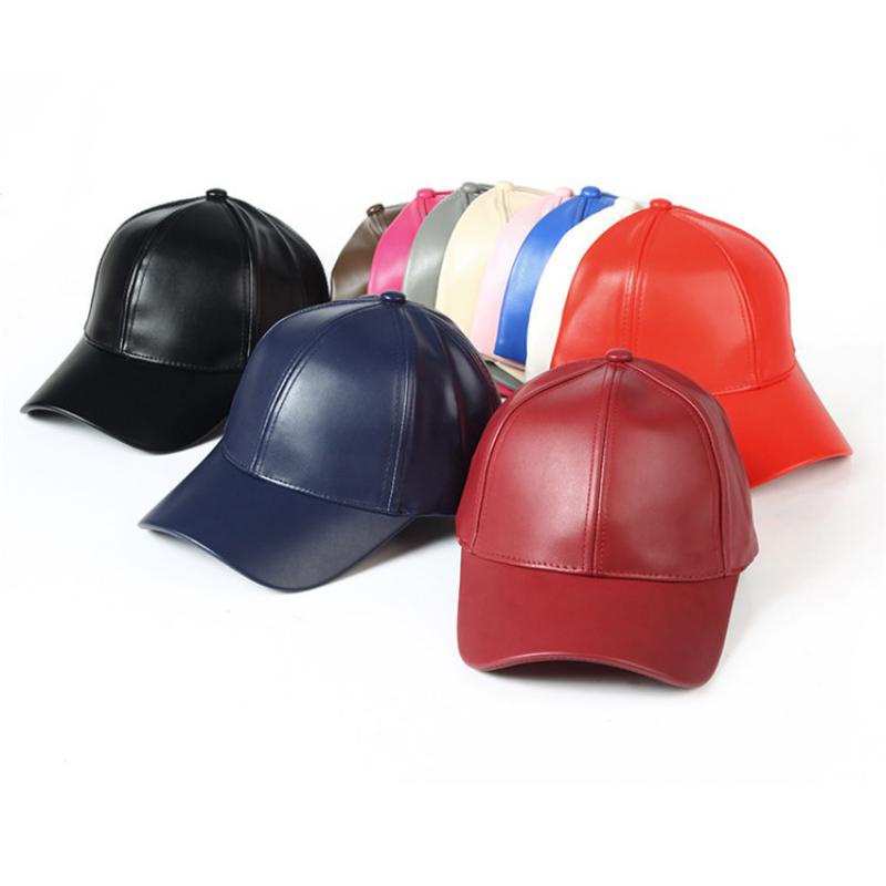 Baseball Cap Structured - 1PC unisexe solide hommes femmes casquette