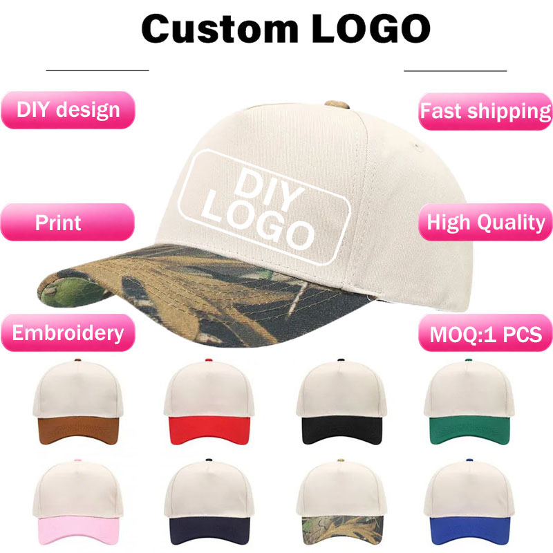 Dad Hat Cotton - Casquette de baseball structurée bicolore à
