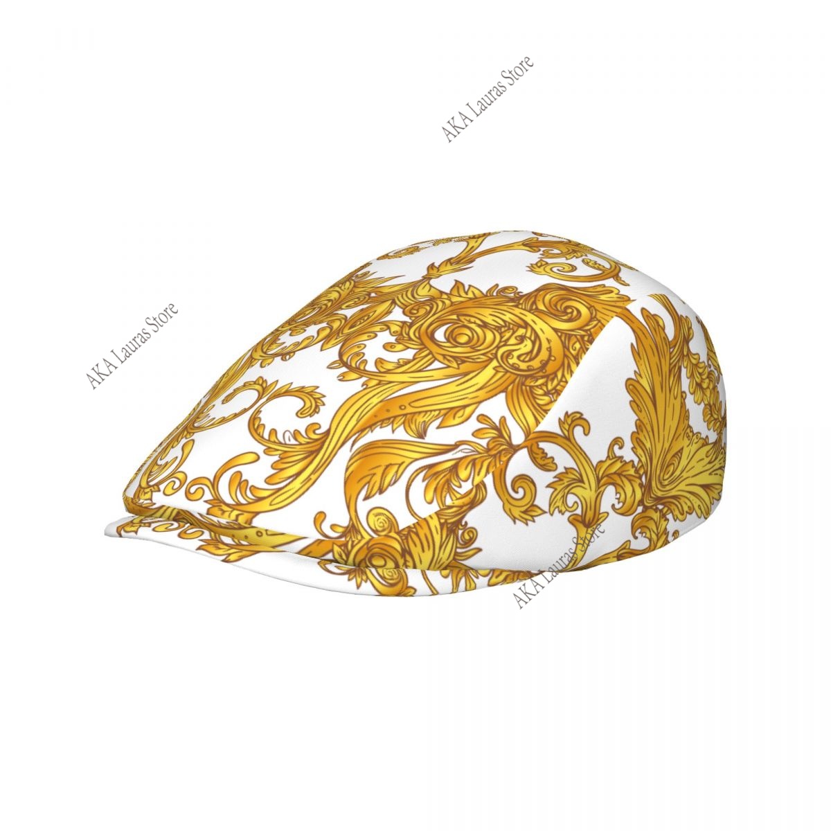 Newsboy Cap Ivy - Casquette Gavroche Dorée Baroque Vintage Décontractée,