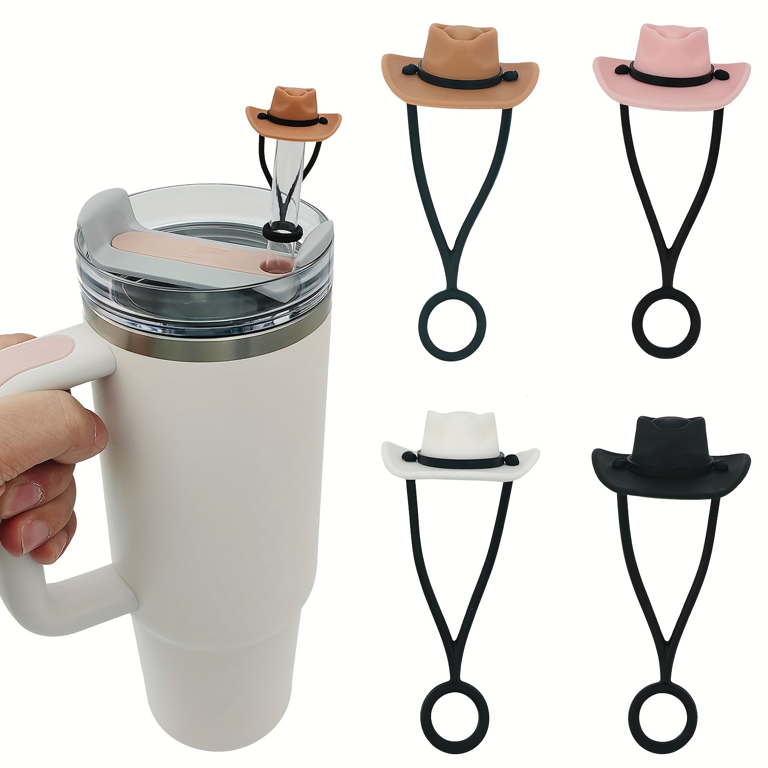 Cowboy Hat Straw - Chapeau de Cowboy en Silicone, couvre-paille,