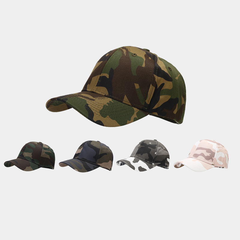 Dad Hat Cotton - Casquette de baseball camouflage Woodland réglable