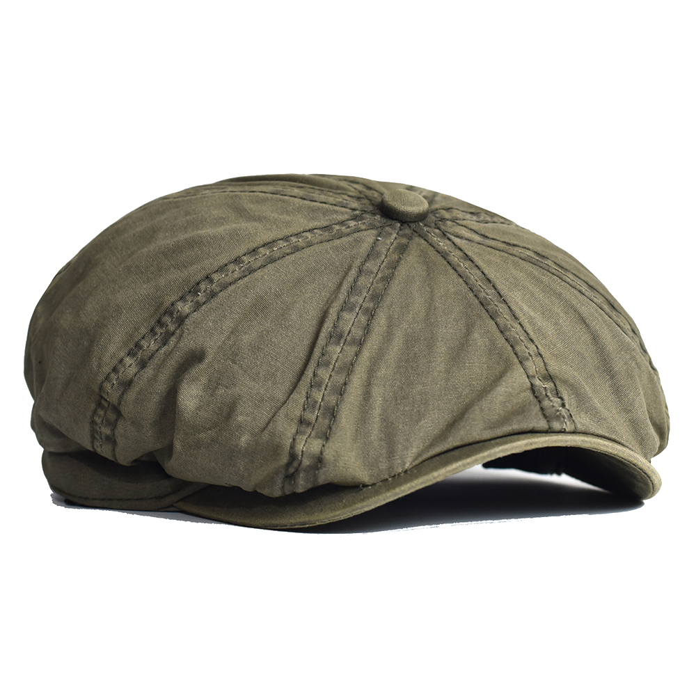 Newsboy Cap Ivy - Casquette de journal en coton lavé,