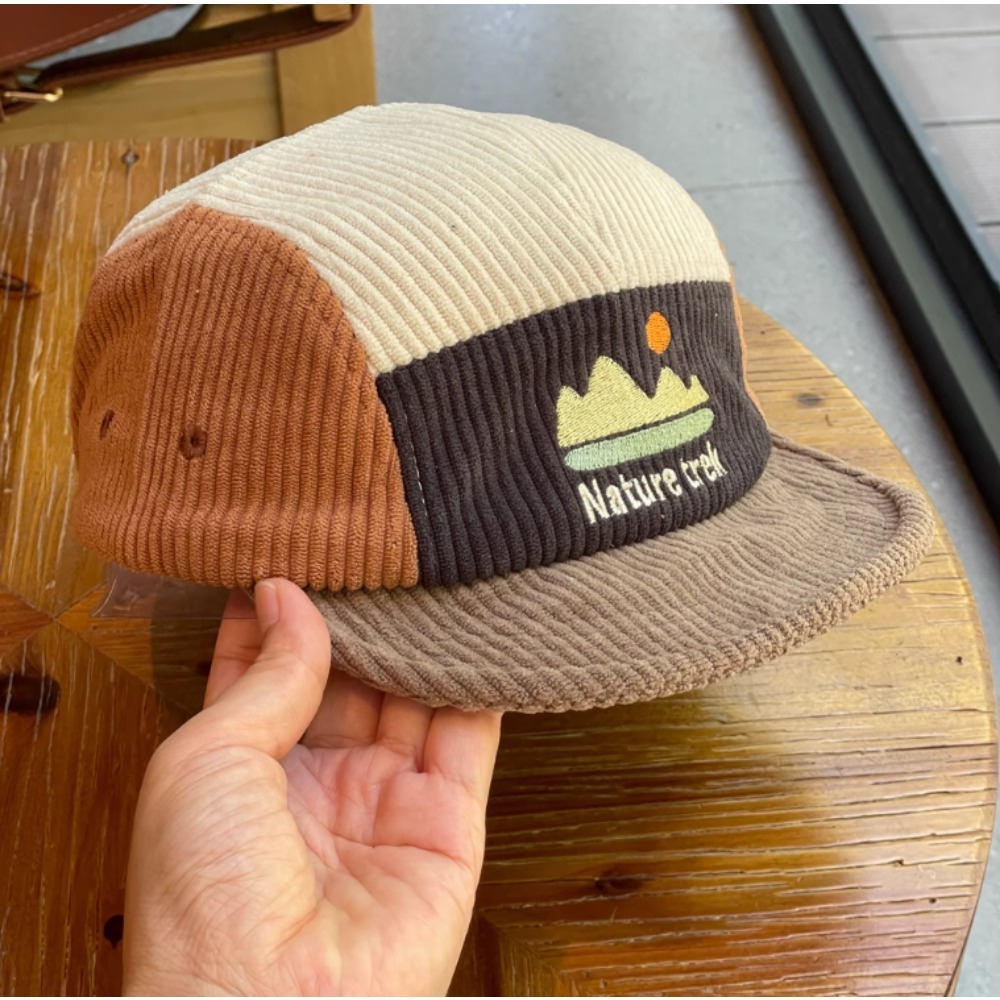 Casquette à 5 panneaux à visiè - Corduroy Cap 5 Panel avis et prix