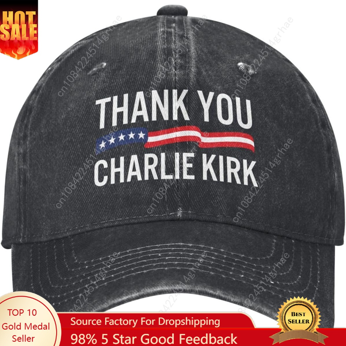 Trewrdt Thank You Charlie Kirk - Dad Hat Cotton avis et prix