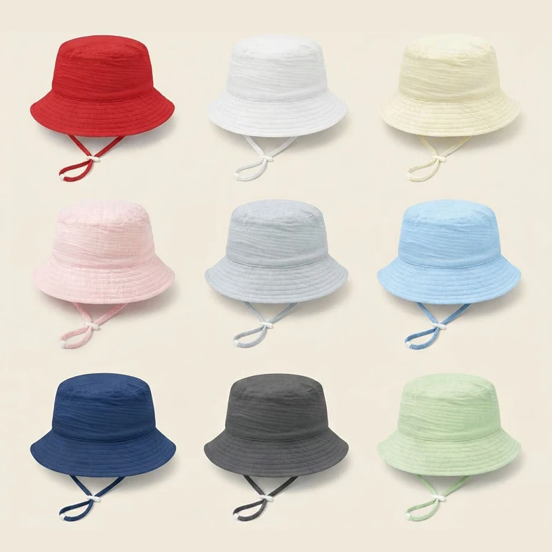 Chapeau d'été en mousseline po - Bucket Hat Cotton avis et prix