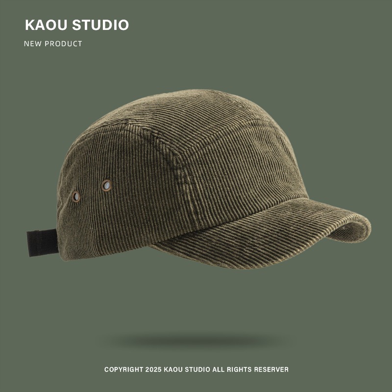 Casquette en velours côtelé un - Corduroy Cap 5 Panel avis et prix