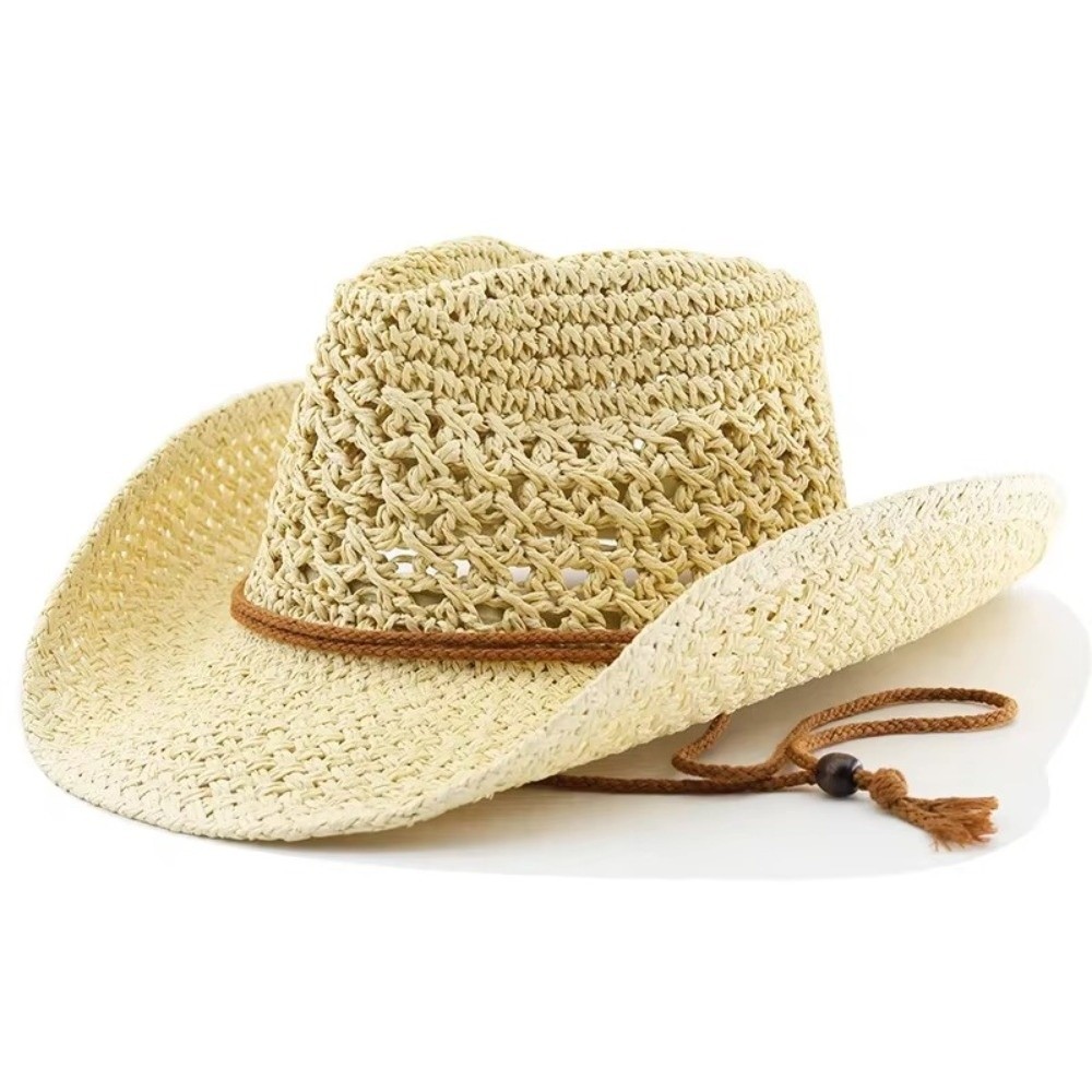 Chapeau de paille rétro à larg - Cowboy Hat Straw avis et prix