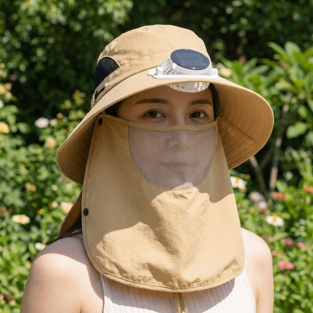 Chapeau ventilateur solaire po - Sun Hat Wide Brim avis et prix