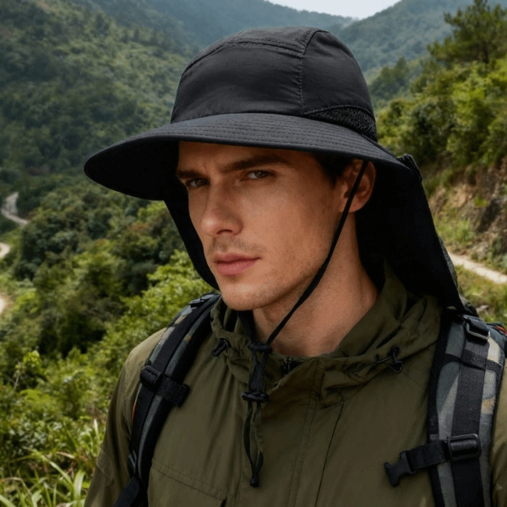Chapeau de soleil large bord r - Bucket Hat Cotton avis et prix