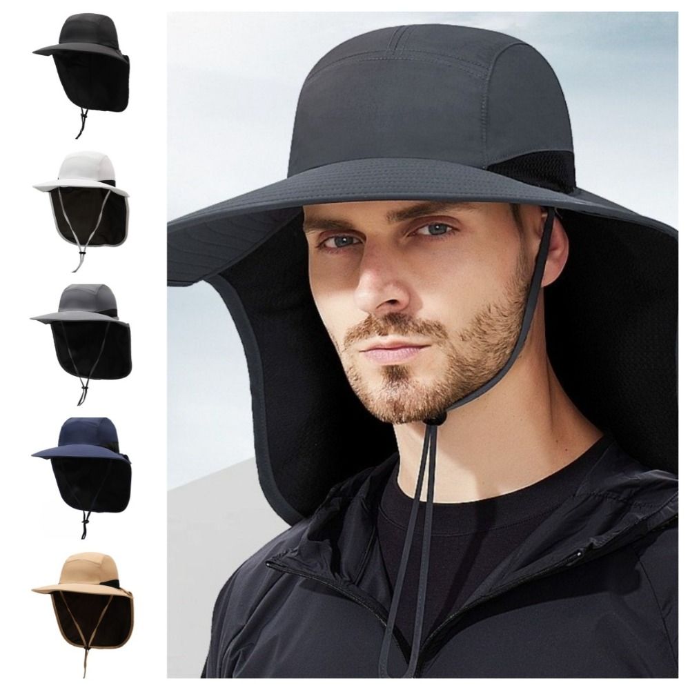 Chapeau de soleil à large bord - Bucket Hat Cotton avis et prix